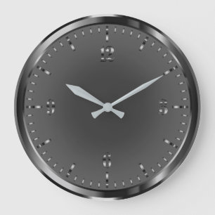 Elegante Shiny Black Acrylic Wall Clock Große Wanduhr