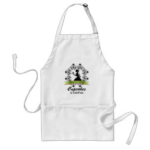 Elegante Silhouette Bäckerei Schürze