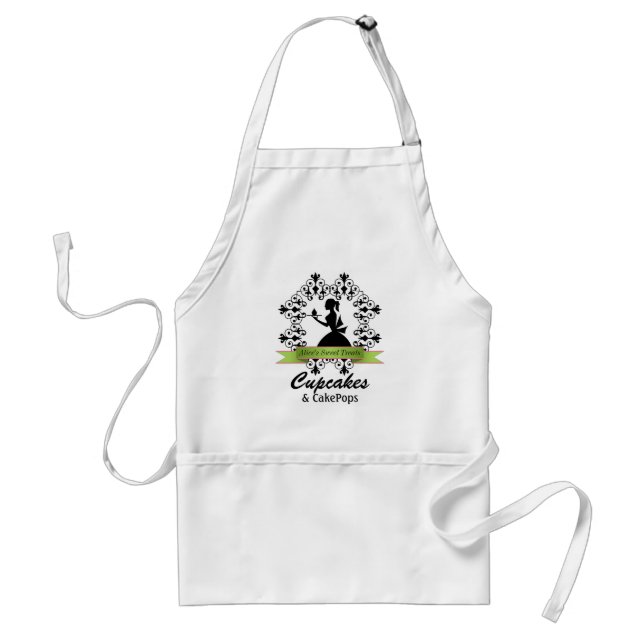 Elegante Silhouette Bäckerei Schürze (Vorne)