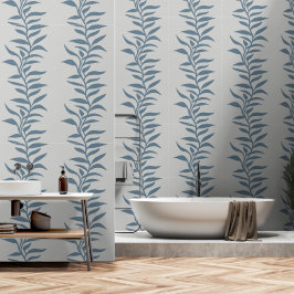 Elegante Silhouette in den blauen Flow XL 1-Pflanz Tapete