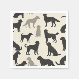 Elegante Silhouette Napkins - Kaninchic Serviette