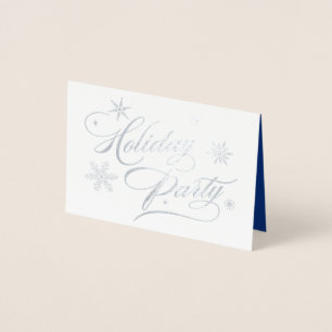Elegante Silver Corporate Holiday Party Einladung