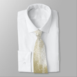 Elegante Silver Gold Wedding Grooms Trauzeuge Krawatte
