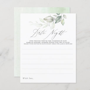 Elegante Silver Greenerity Blätter Datum Nacht Ide