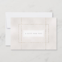 Elegante Silver Pearly Certificate Card
