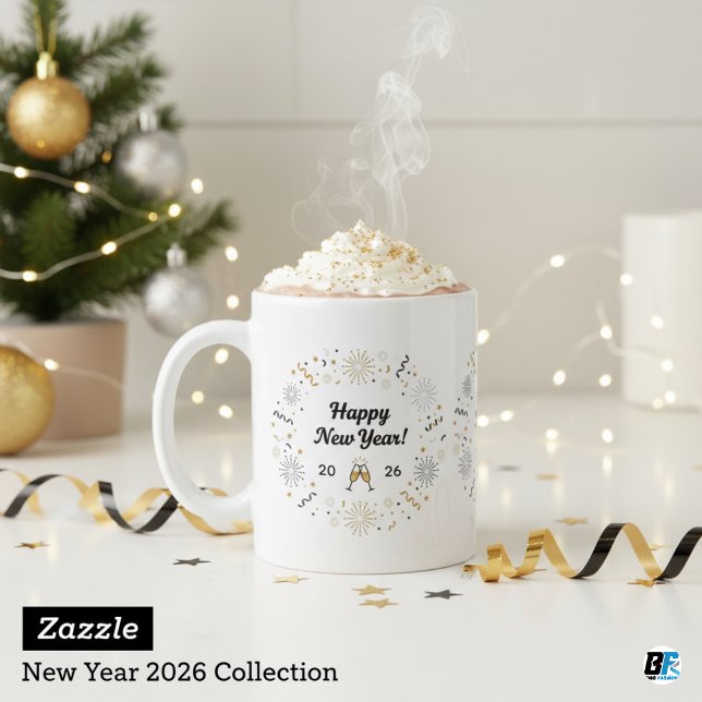 Elegante Silvesterfeier 2026 Kaffeetasse (Von Creator hochgeladen)