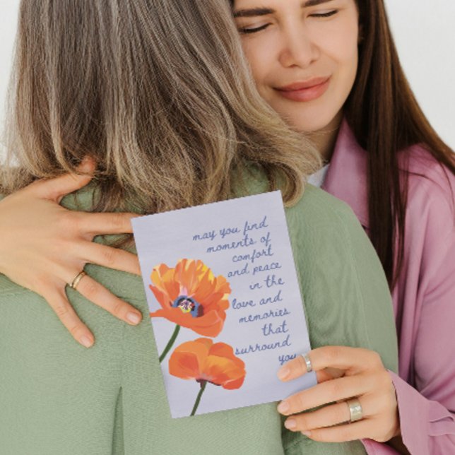 Elegante Simple Floral Sympathy Card Karte (Von Creator hochgeladen)