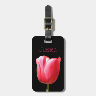 Elegante Single-Stamm-Tulpe Gepäckanhänger