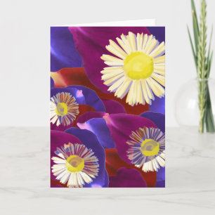 Elegante sinnliche Rosen-Blumenblatt-Kunst Feiertagskarte