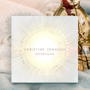 Elegante Skinpflege Quadratische Visitenkarte