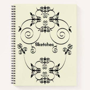 Elegante Skizzen Notizbuch