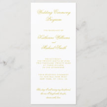 Elegante Skript-Insel-Zitrus-Hochzeitsprogramme
