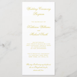 Elegante Skript-Insel-Zitrus-Hochzeitsprogramme Programm