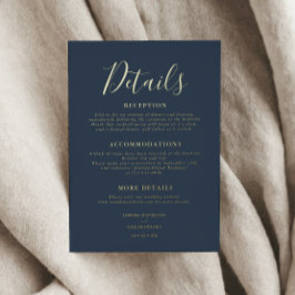 Elegante Skriptdetails Hochzeitskarte Folieneinladung