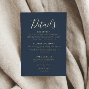 Elegante Skriptdetails Hochzeitskarte Folieneinladung