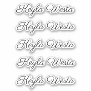 Elegante Skripte personalisierter handgeschriebene Aufkleber