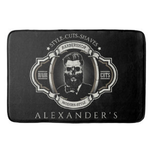 Elegante Skull Personalize Badematte