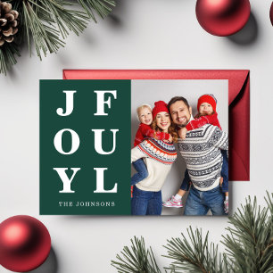 Elegante Smaragdgrün Fröhliche Foto Weihnachten