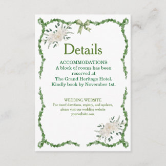 Elegante Smaragdgrüne Botanische Hochzeitsdetails