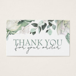 elegante smaragdgrüne Dankeschön Discount-Karte
