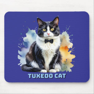 Elegante Smoking-Katze Mousepad