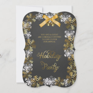 Elegante Snowflake Corporate Holiday Party Einladu Einladung