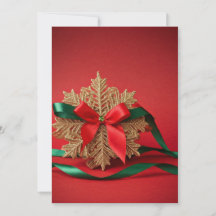 Elegante Snowflake Ferienkarte