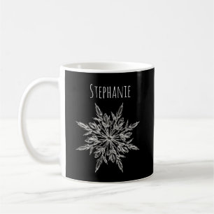 Elegante Snowflake Ice Crystal Xmas Kaffee Tasse