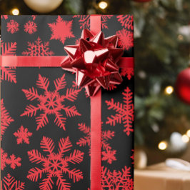 Elegante Snowflake-Silhouette Anpassbare Geschenke Geschenkpapier