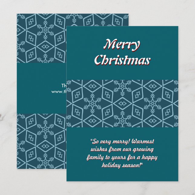 Elegante Snowflake Weihnachten (Vorne/Hinten)