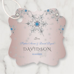 Elegante Snowflakes Kristallkugeln Silberne Perlen Geschenkanhänger