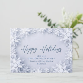 Elegante Snowflakes Weihnachten Gruß