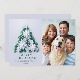 Elegante Snowflakes Weihnachten Gruß FOTO