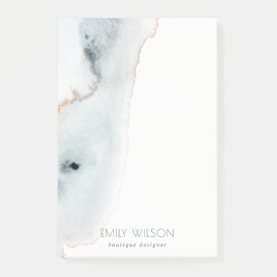 Elegante Soft Aqua Blue Gold Aqua Post-it Klebezettel