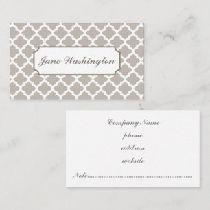Elegante Soft Gray Business Card Visitenkarte