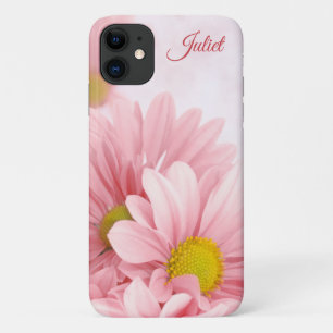Elegante Soft-Touch Floral Pale Pink Daisies Case-Mate iPhone Hülle