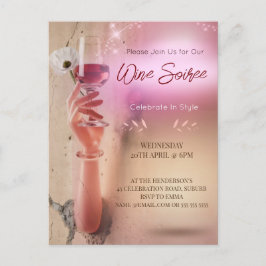 Elegante Soiree Cocktail Einladung Postkarte