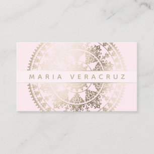 Elegante SolarMandala Businesscards - Gold Visitenkarte