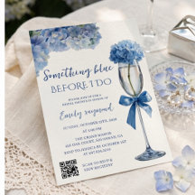 Elegante Something Blue Brautparty-Hochzeit