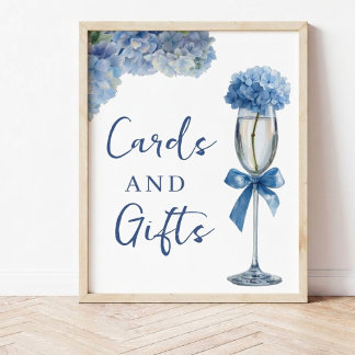 Elegante Something Blue Hortensien-Blumen-Braut- Fotoplatte