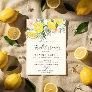 Elegante Sommer-Zitronen-Limonen-Zitrus-Hochzeitsd Einladung