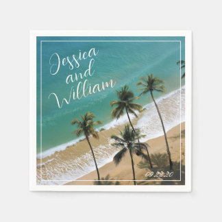 Elegante Sommerhochzeit Serviette
