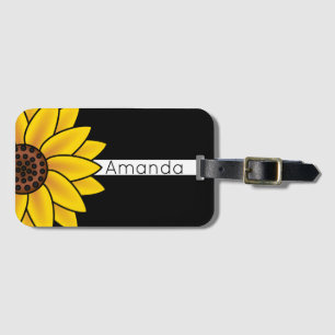 Elegante Sonnenblume Gepäckanhänger