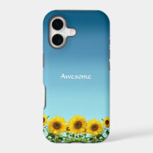 Elegante Sonnenblumen auf Himmelblau