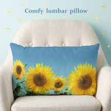 Elegante Sonnenblumen auf himmelblauen Schattierun