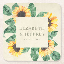 Elegante Sonnenblumen Garten Blumen Hochzeit