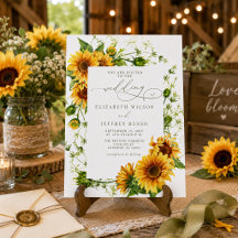 Elegante Sonnenblumen-Garten-Blumenhochzeit