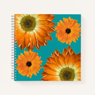 Elegante Sonnenblumen Notizbuch
