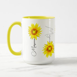 Elegante Sonnenblumencoffee Tasse mit Individuelle