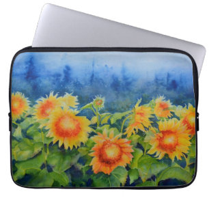 Elegante Sonnenblumenfilme Laptopschutzhülle